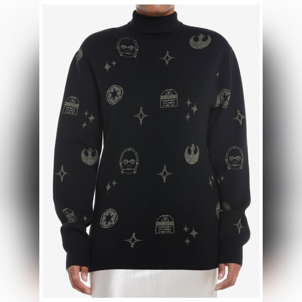 Star Wars Icons Mock Neck Sweater From Her Universe - NWT
